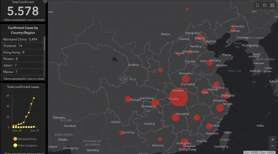 Mapa Coronavirus China